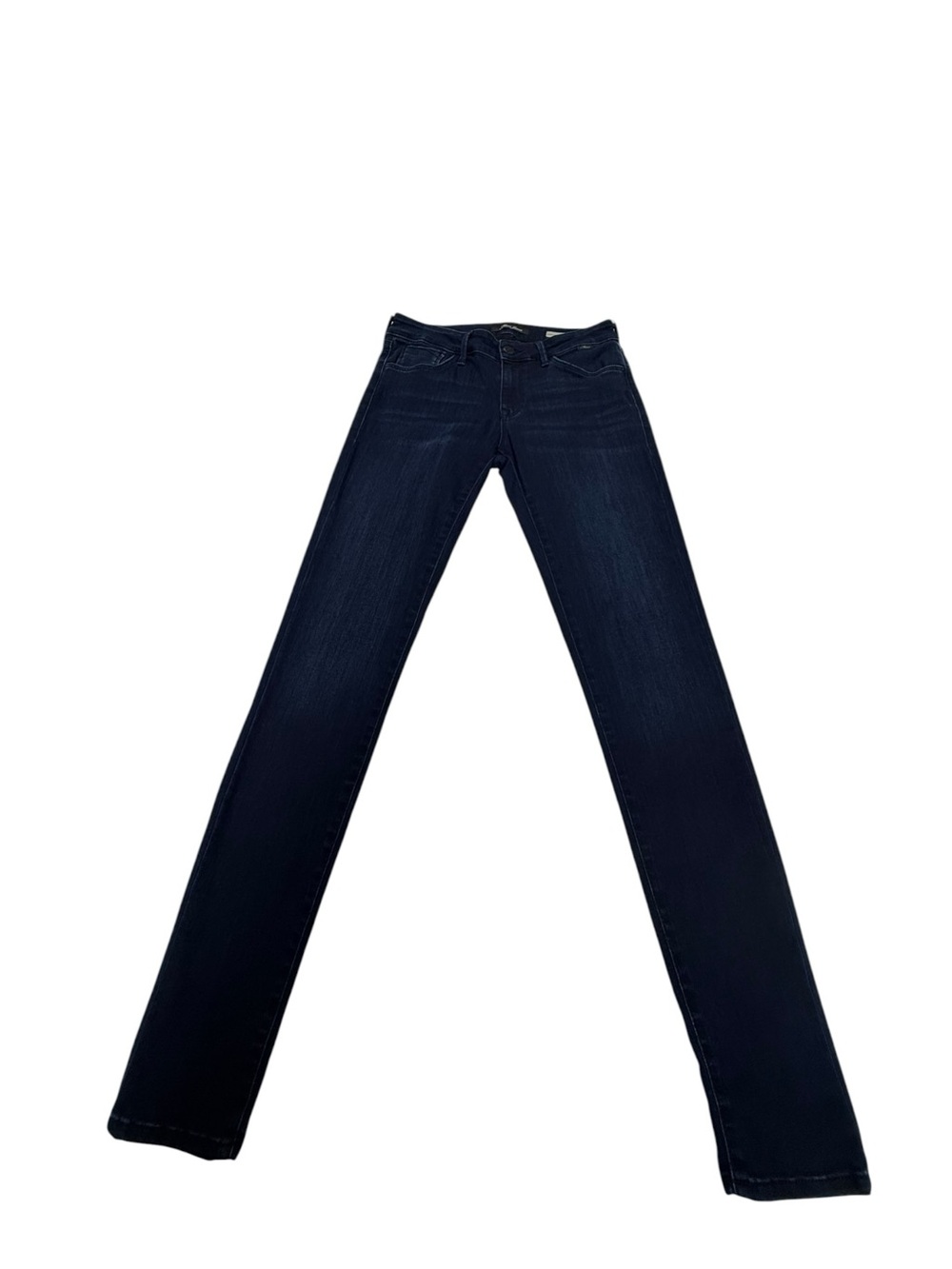 Mavi Jeans Adriana Mid Rise Super Skinny Dark Wash Stretch Denim Pants Size 28